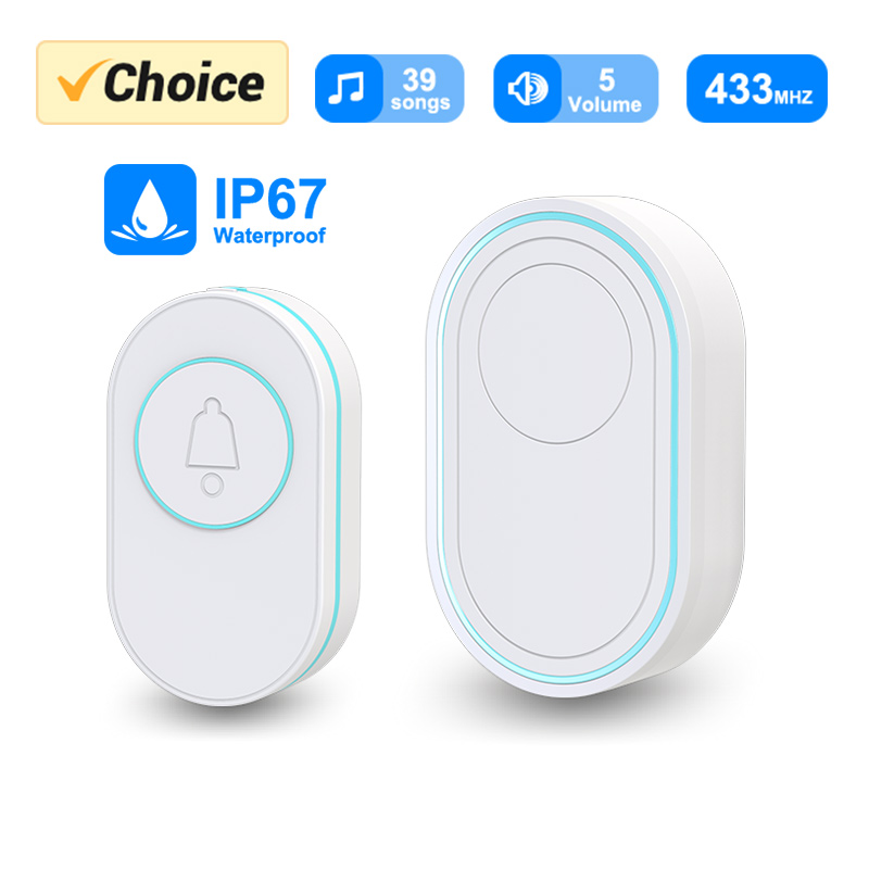 Home Security Product - Wireless Doorbell IP67 Waterproof OutDoor Button