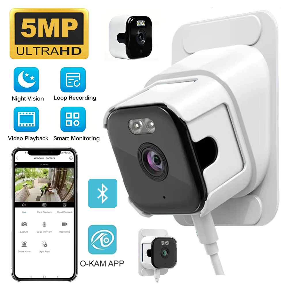 Home Security Images - 5MP Window Security Camera 5GHz WiFi