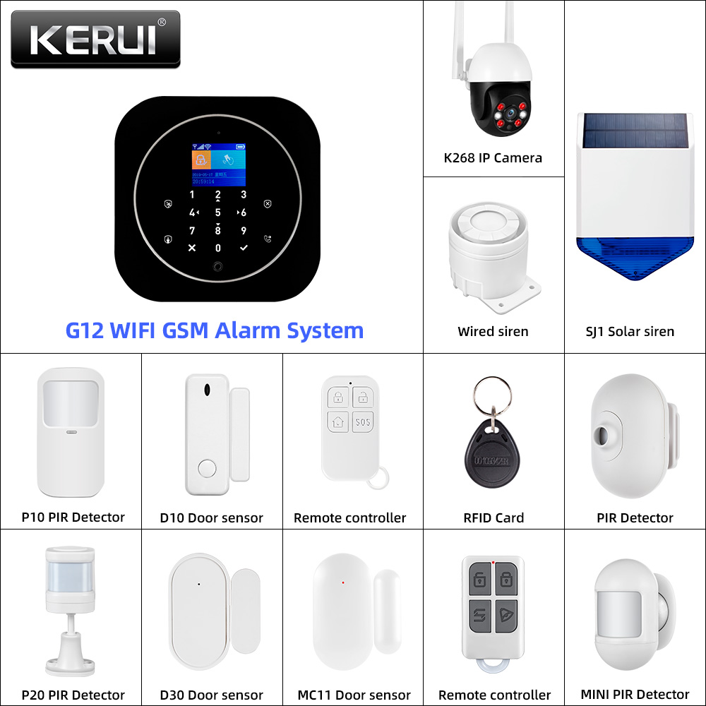 KERUI G12 2G Wifi Wireless Hom - đánh giá và giá Home Security Ultimate