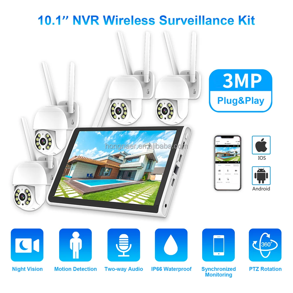 2026 Hongnaer 3MP 4 Channel Wi - đánh giá và giá Home Security With Camera