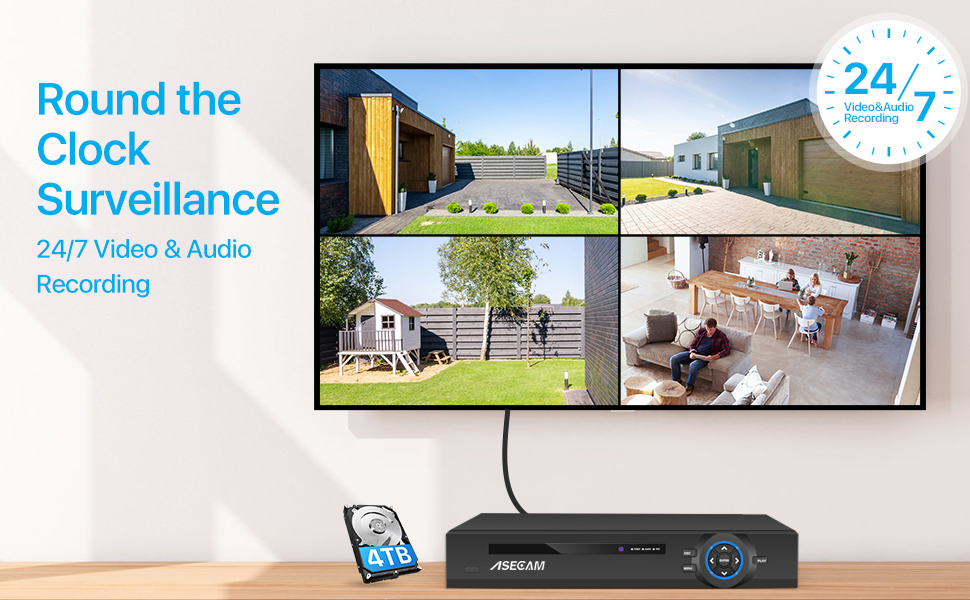 Super 8MP POE NVR Video Record - đánh giá và giá Home Security With Camera