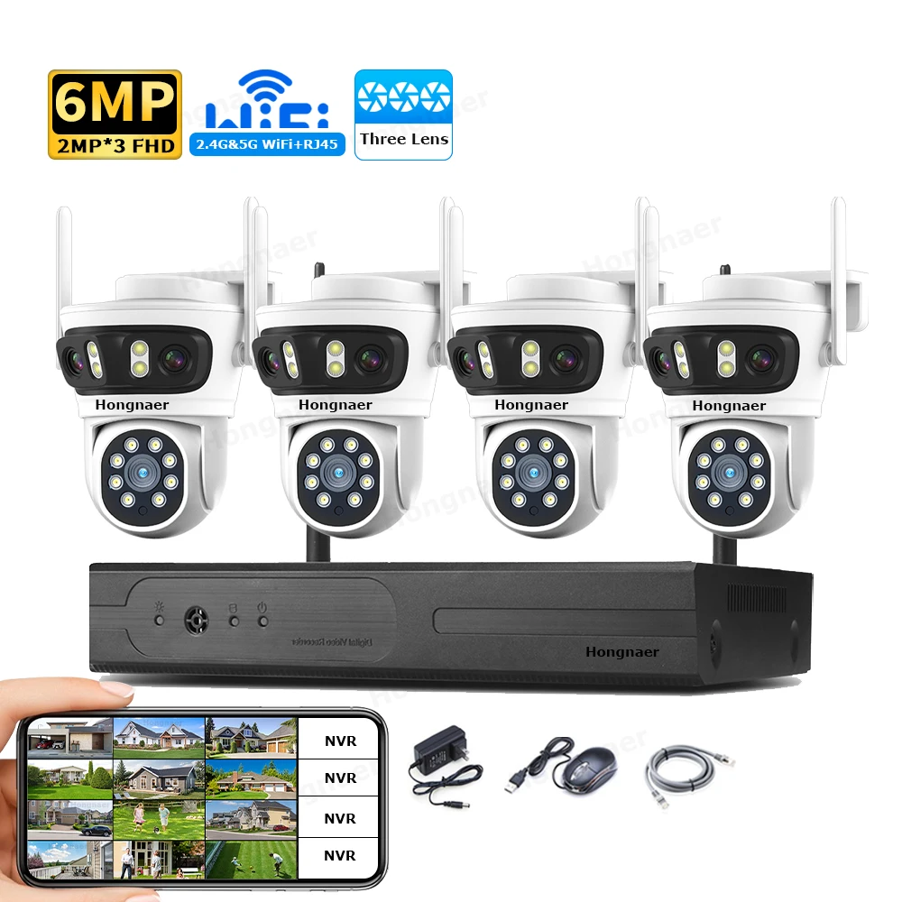 2026 Hongnaer 6MP 4CH 3 Lens 2 - đánh giá và giá Home Security With Camera
