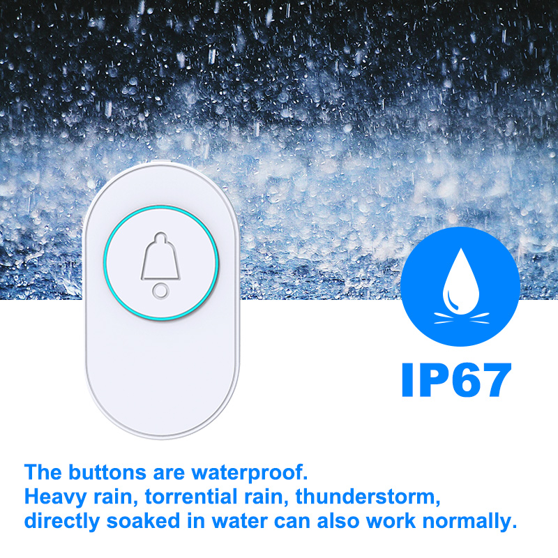 Wireless Doorbell IP67 Waterpr - đánh giá và giá Home Security Product