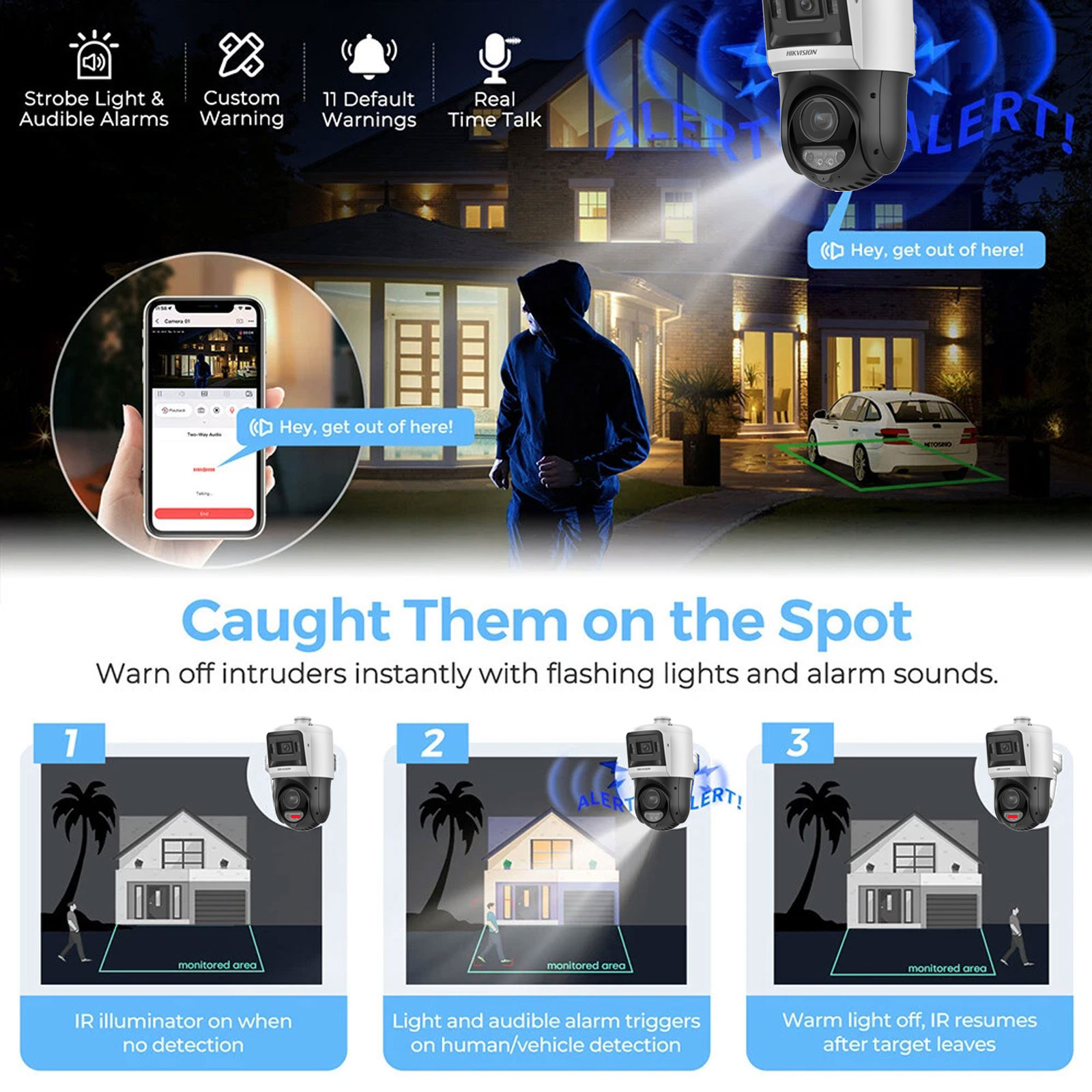 Hikvision PTZ IP Camera DS-2SE - đánh giá và giá Home Security Hikvision