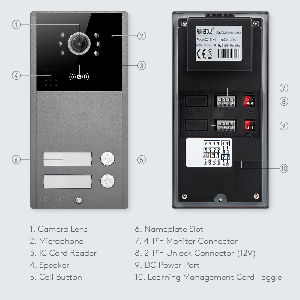 1080P HD IP65 Doorbell Camera  - đánh giá và giá Home Security Key Fob