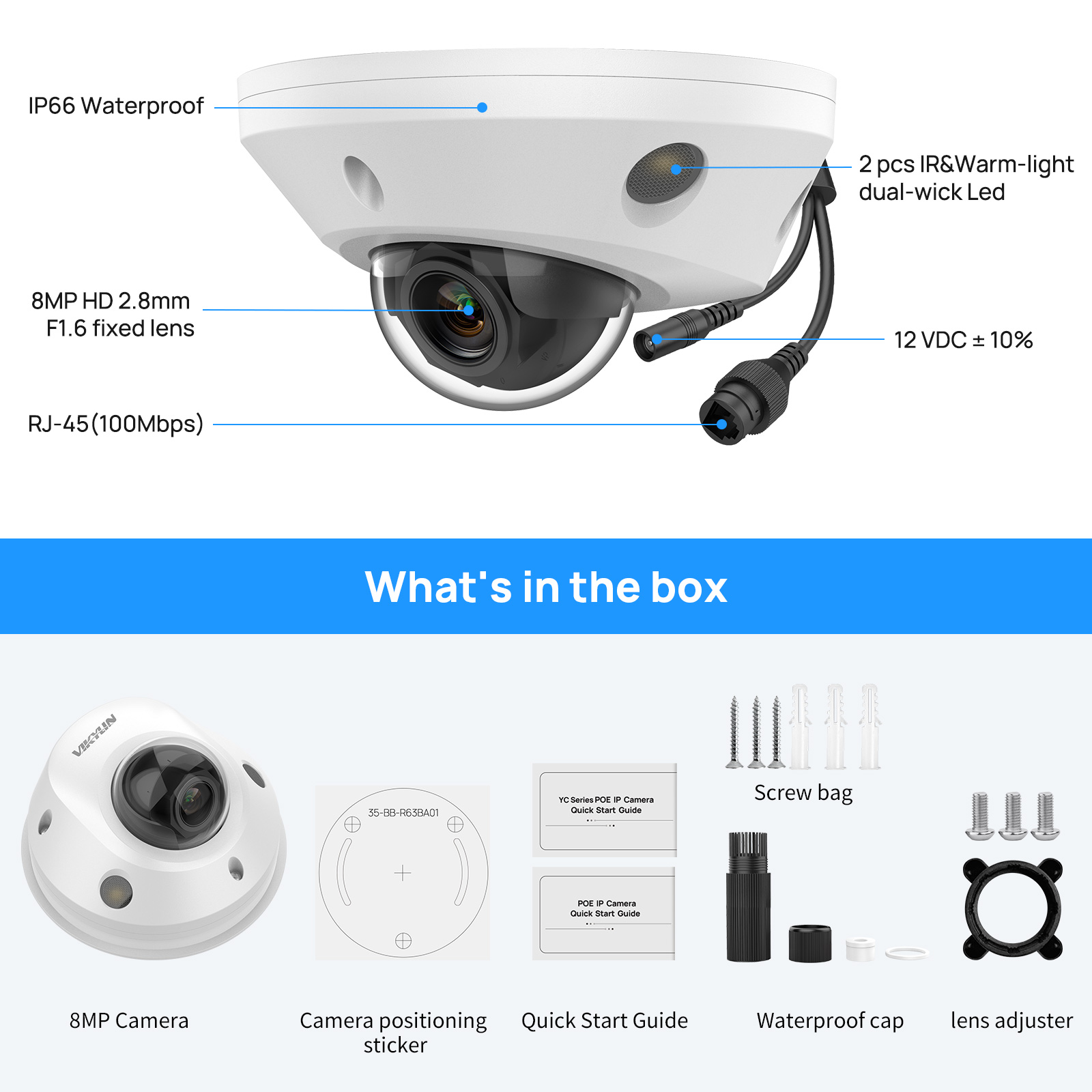 4K 8MP POE IR&Warm Lights fish - đánh giá và giá Home Security Hikvision