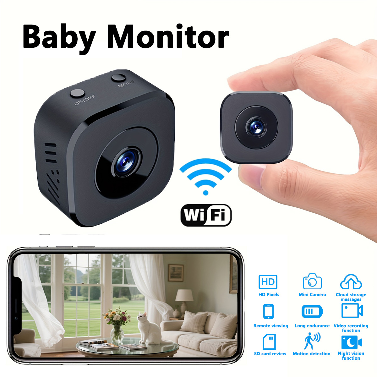 1080P HD Mini WiFi Camera Indo - đánh giá và giá Home Security With Camera