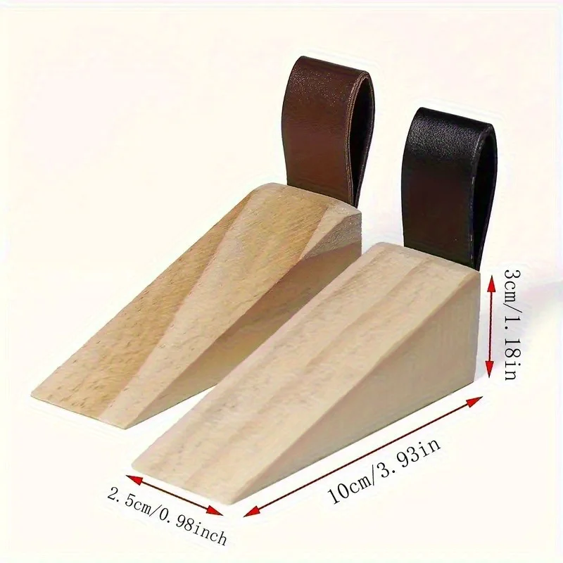1pc Solid Wood Door Stopper -  - đánh giá và giá Home Security Jammers