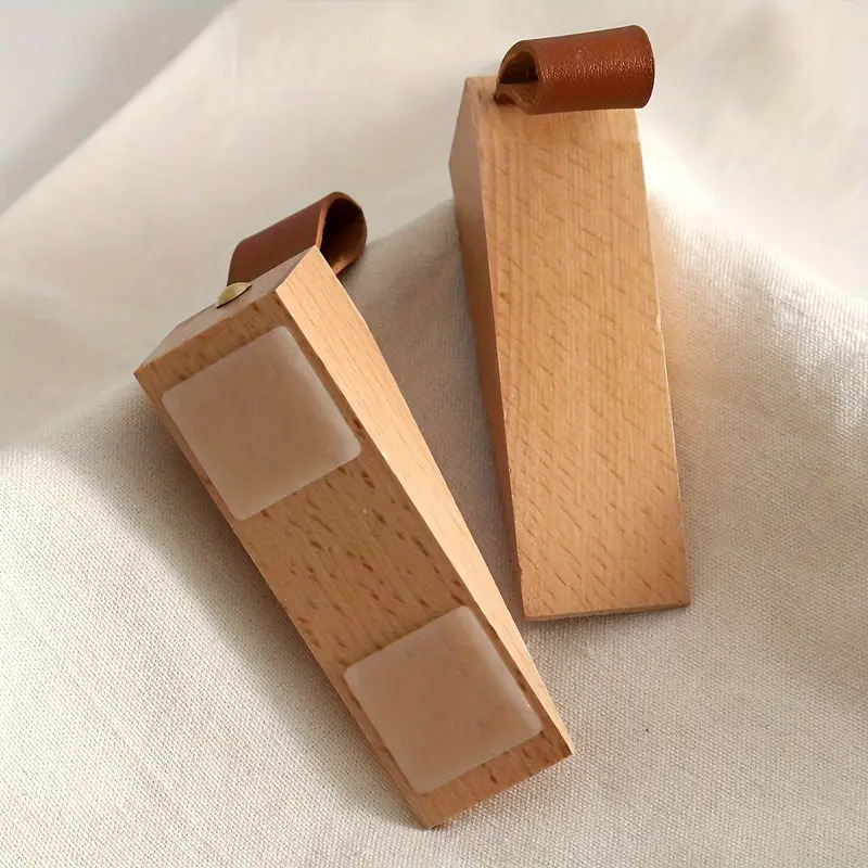 1pc Solid Wood Door Stopper -  - đánh giá và giá Home Security Jammers