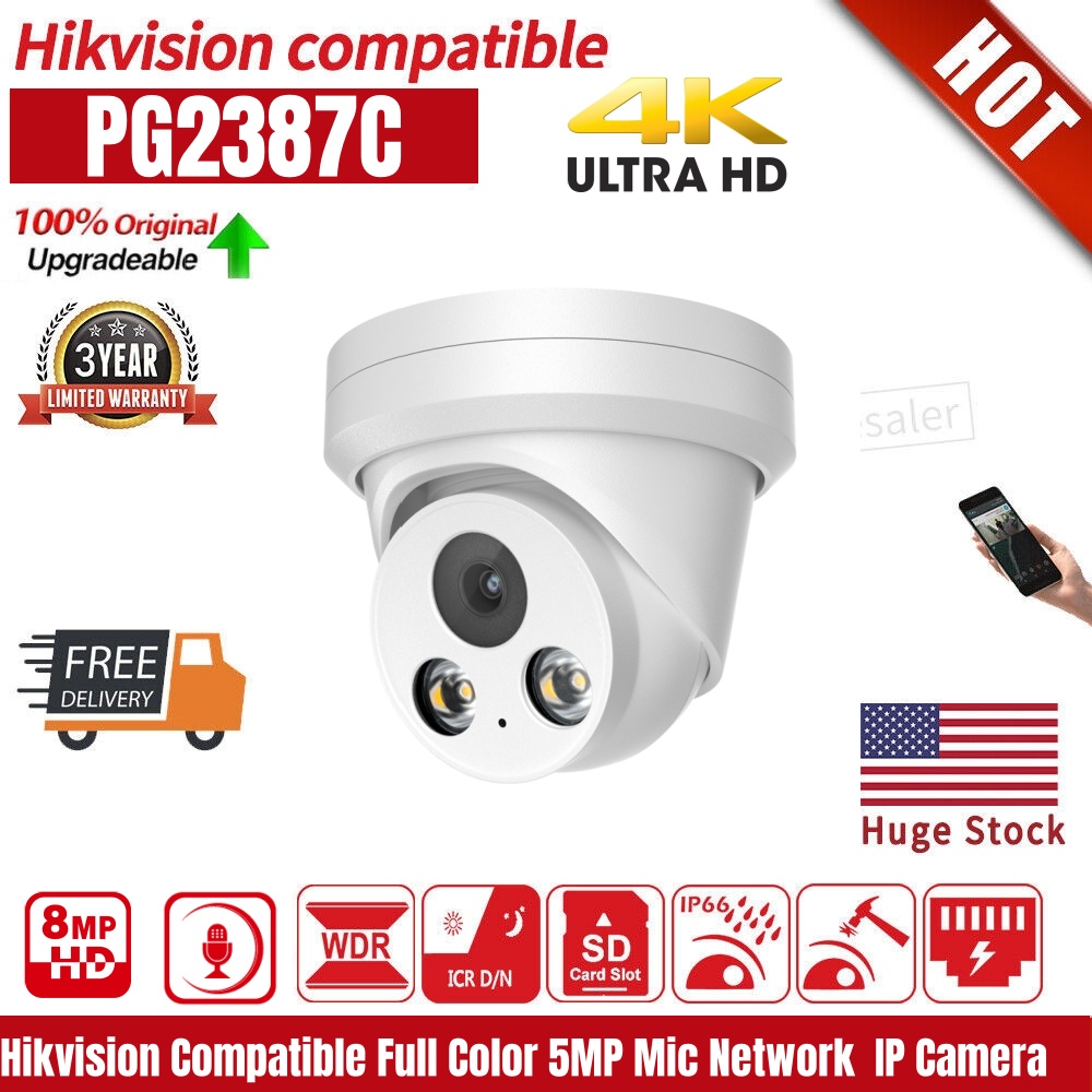 Hikvision Compatible 8MP 4K IP - đánh giá và giá Home Security Hikvision